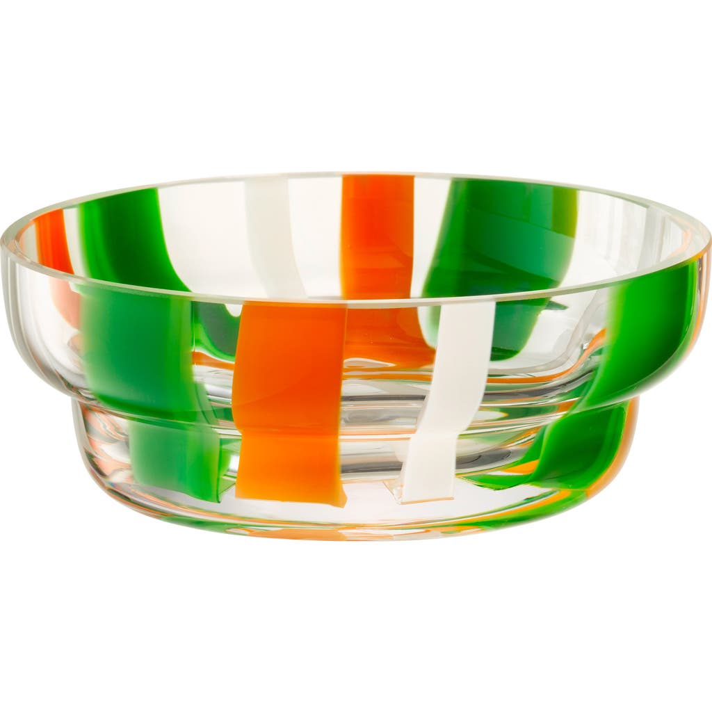 Lsa Folk Glass Bowl In Multi