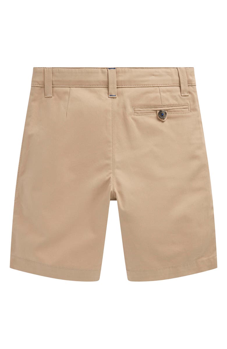 Mini Boden Kids' Classic Stretch Cotton Chino Shorts, Alternate, color, Classic Tan