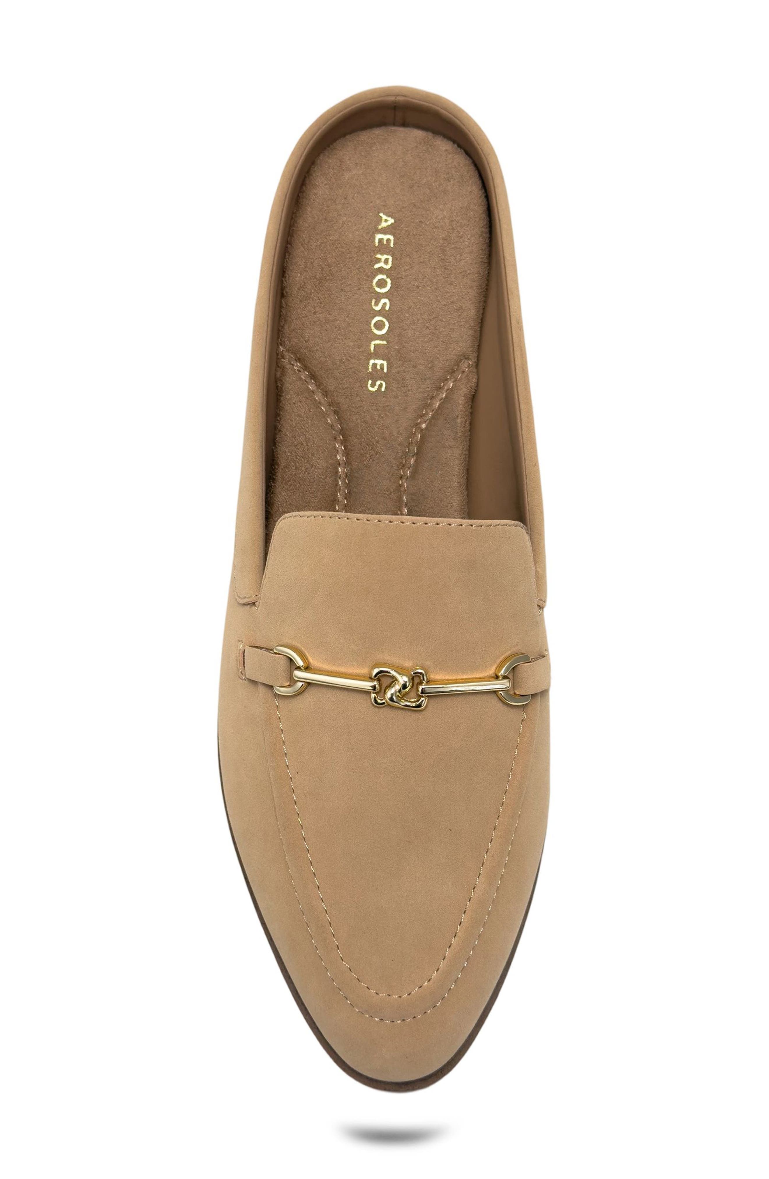 Aerosoles Erik Tailored Loafer Mule - Wide Width Available, Alternate, color, Beige Bisque