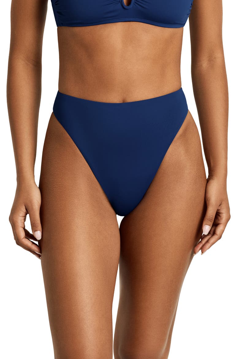 High Leg Bikini Bottoms, Main, color, BLUE SATURN