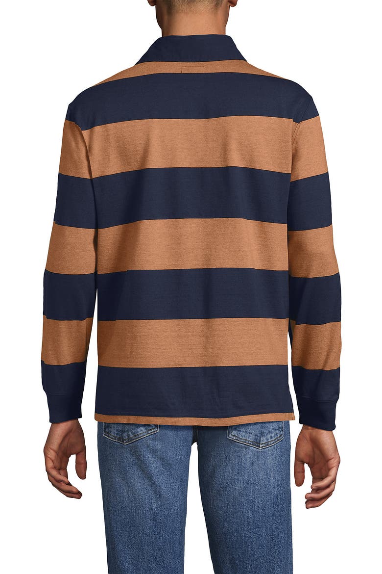 Long Sleeve Rugby Shirt, Alternate, color, French Navy Stripe