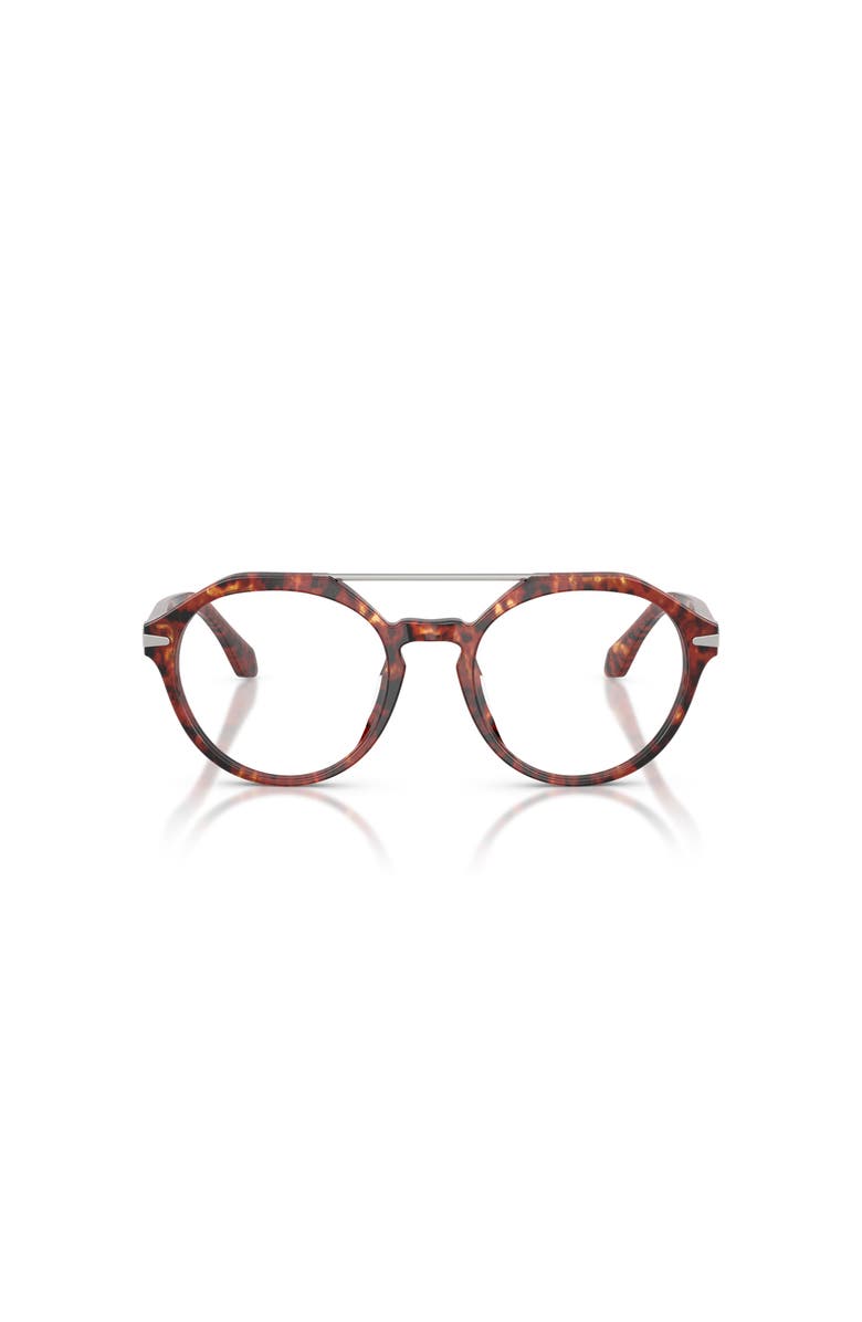 Giorgio Armani 51mm Round optical glasses, Alternate, color, Tortoise
