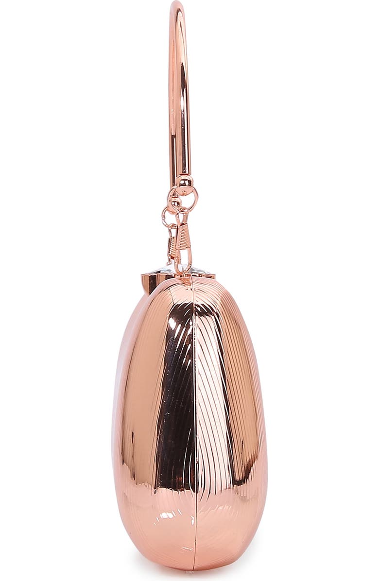 BERNESS Ribbed Clutch, Alternate, color, Champagne