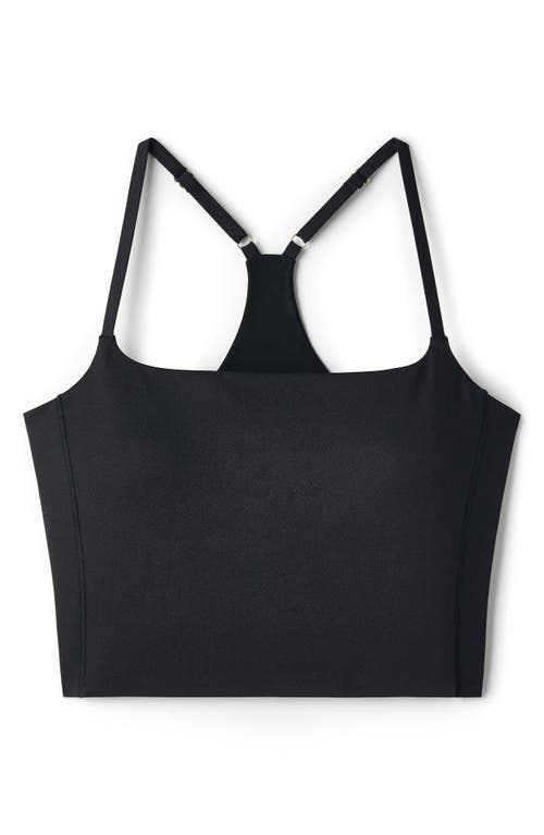 Rhone Shimmer Longline Bra In Black