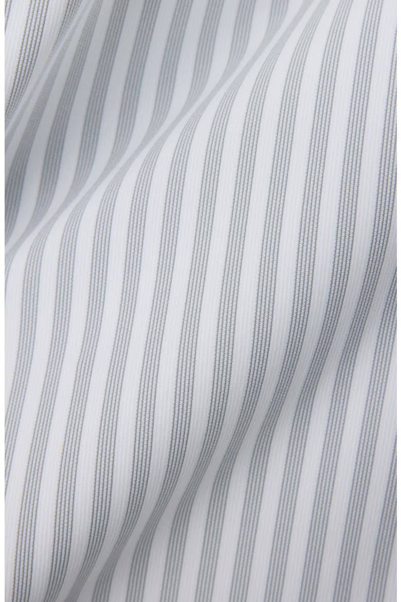 Commuter Slim Fit Striped Performance Shirt, Alternate, color, SLEET GRAY MADISON STRIPE