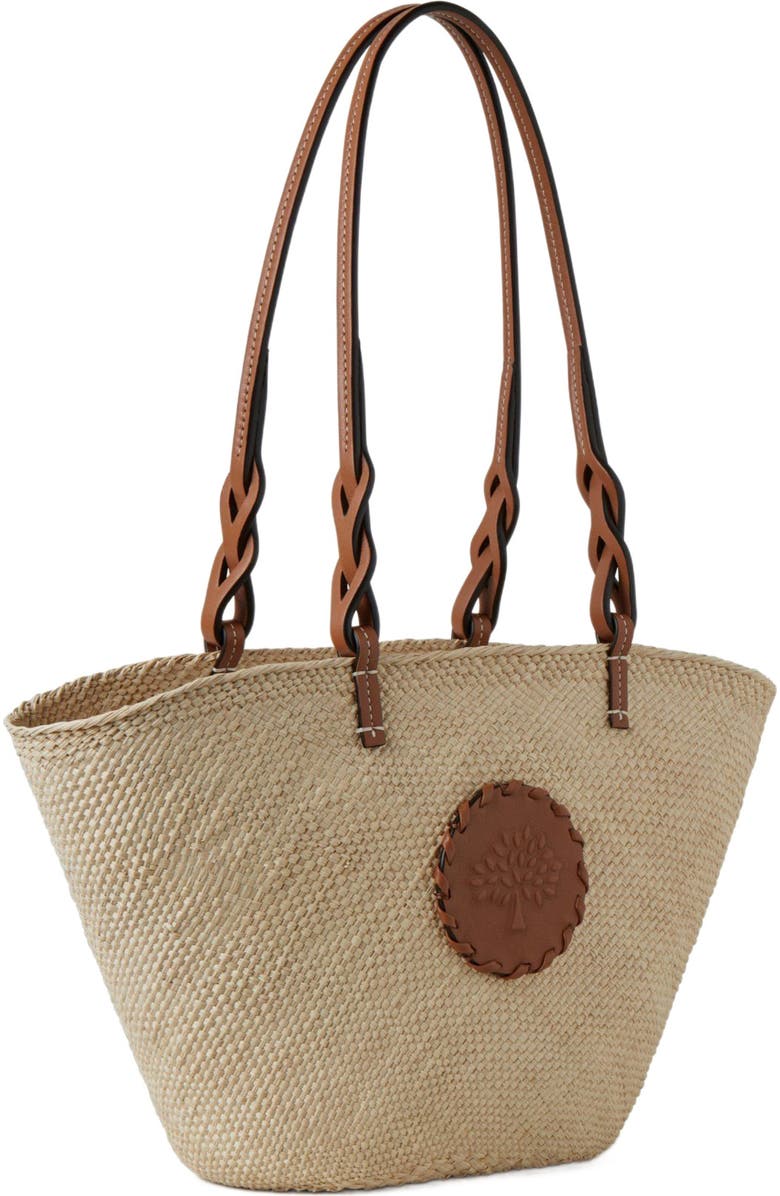 Mulberry Raffia Basket Tote, Alternate, color,