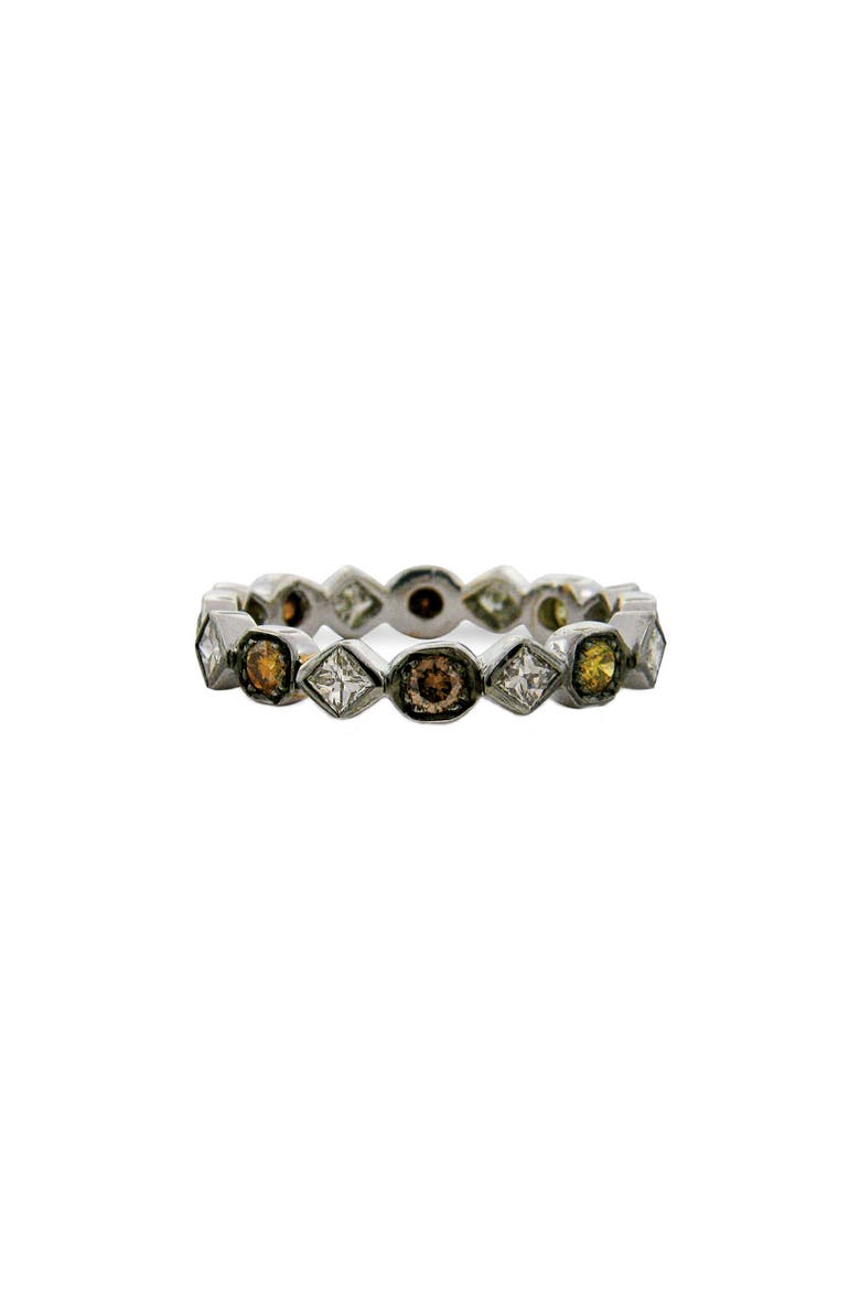 Diamond Art Deco Ring, Main, color, BLACK RHODIUM/ MULTI COLOR