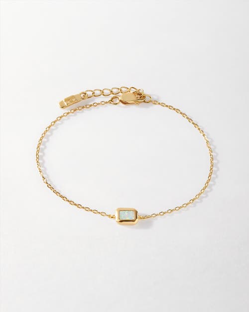 Edge Of Ember Deco Birthstone Bracelet