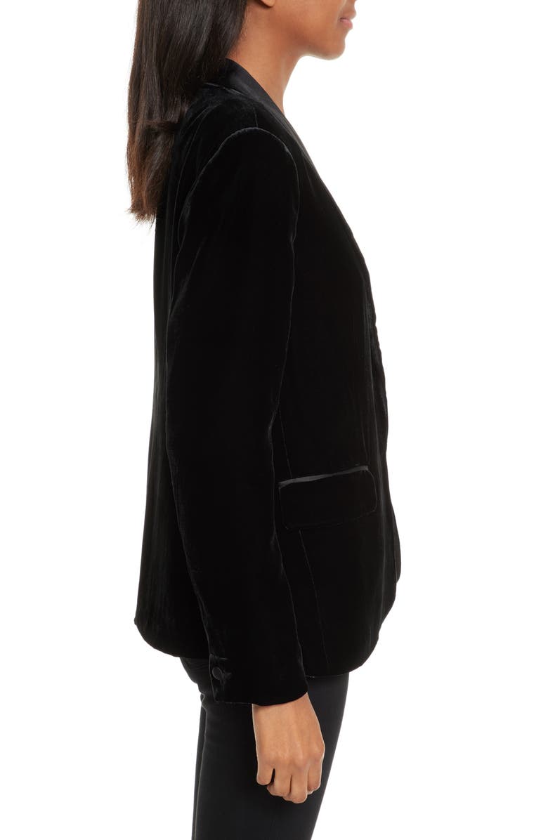 Joie Mehira H Velvet Blazer, Alternate, color, 