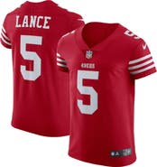 Nike Men's Nike Trey Lance Scarlet San Francisco 49ers Vapor Elite Jersey