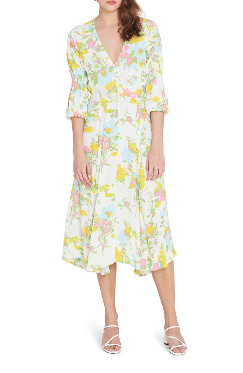 Faithfull the Brand Maud Floral Midi Dress, Alternate, color, 