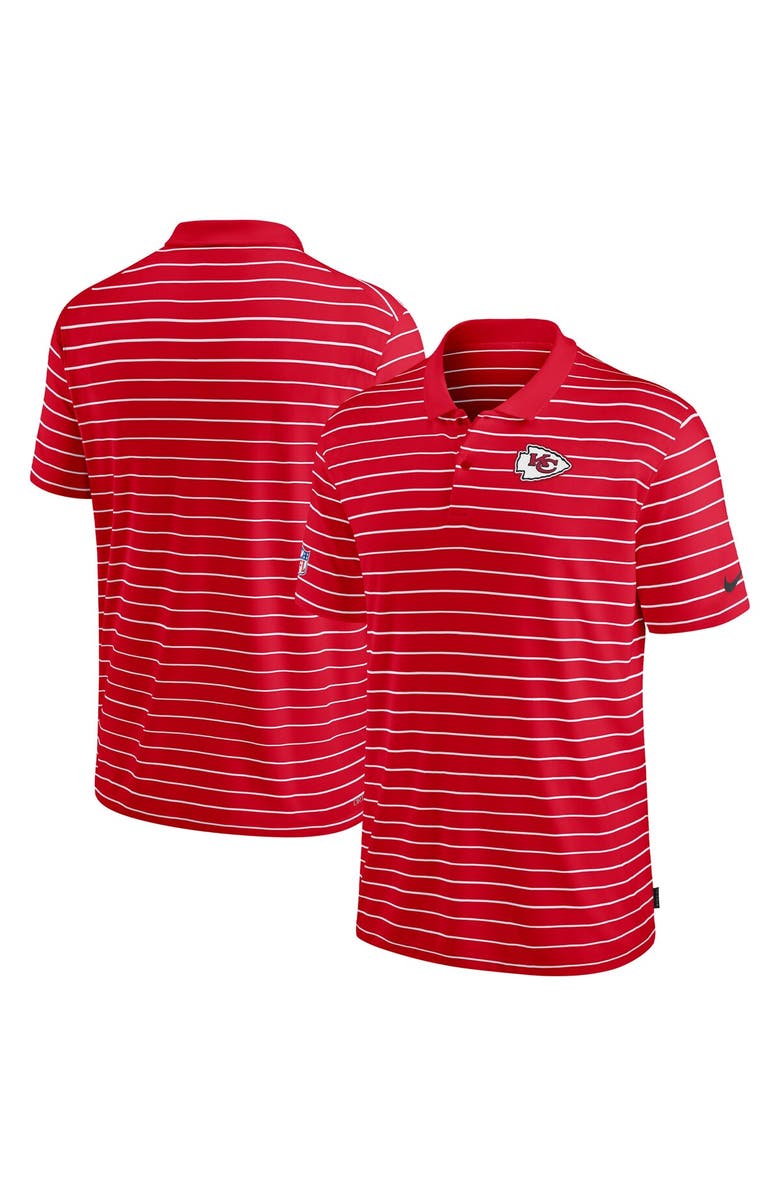 Nike Men's Nike Red Kansas City Chiefs Sideline Lock Up Victory Performance Polo, Alternate, color, 