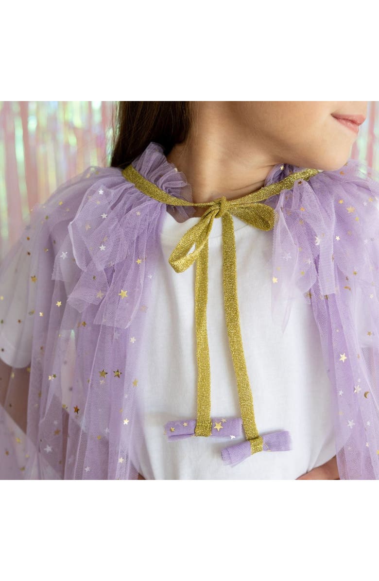 Sweet Wink Lavender Star Cape, Alternate, color, Lavender