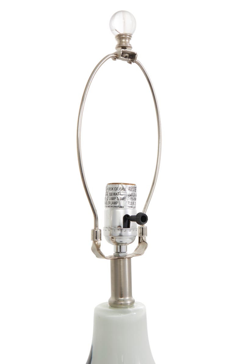 WILLOW ROW White Glass Table Lamp, Alternate, color, 