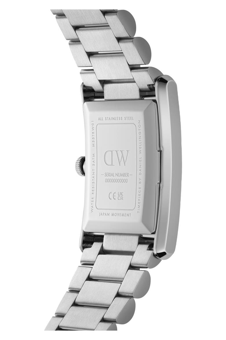 Tank Bracelet Watch, 24mmW x 35mmH, Alternate, color, SILVER