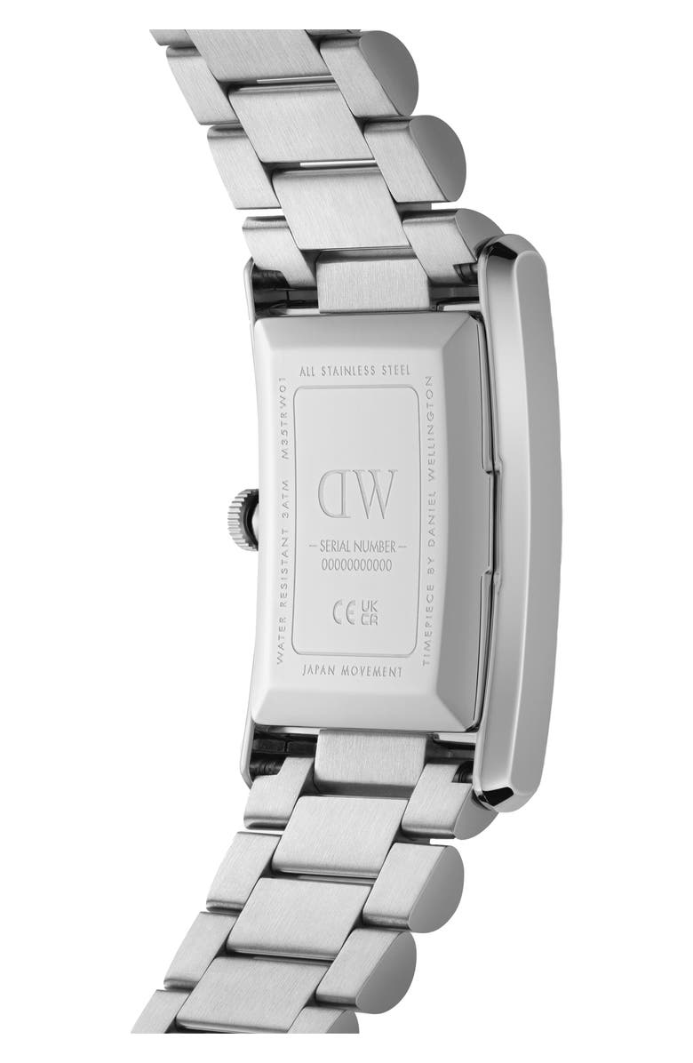 Daniel Wellington Tank Bracelet Watch, 24mmW x 35mmH, Alternate, color, Silver