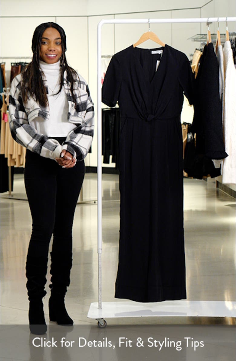 Knotted Short Sleeve Jumpsuit, sales video thumbnail