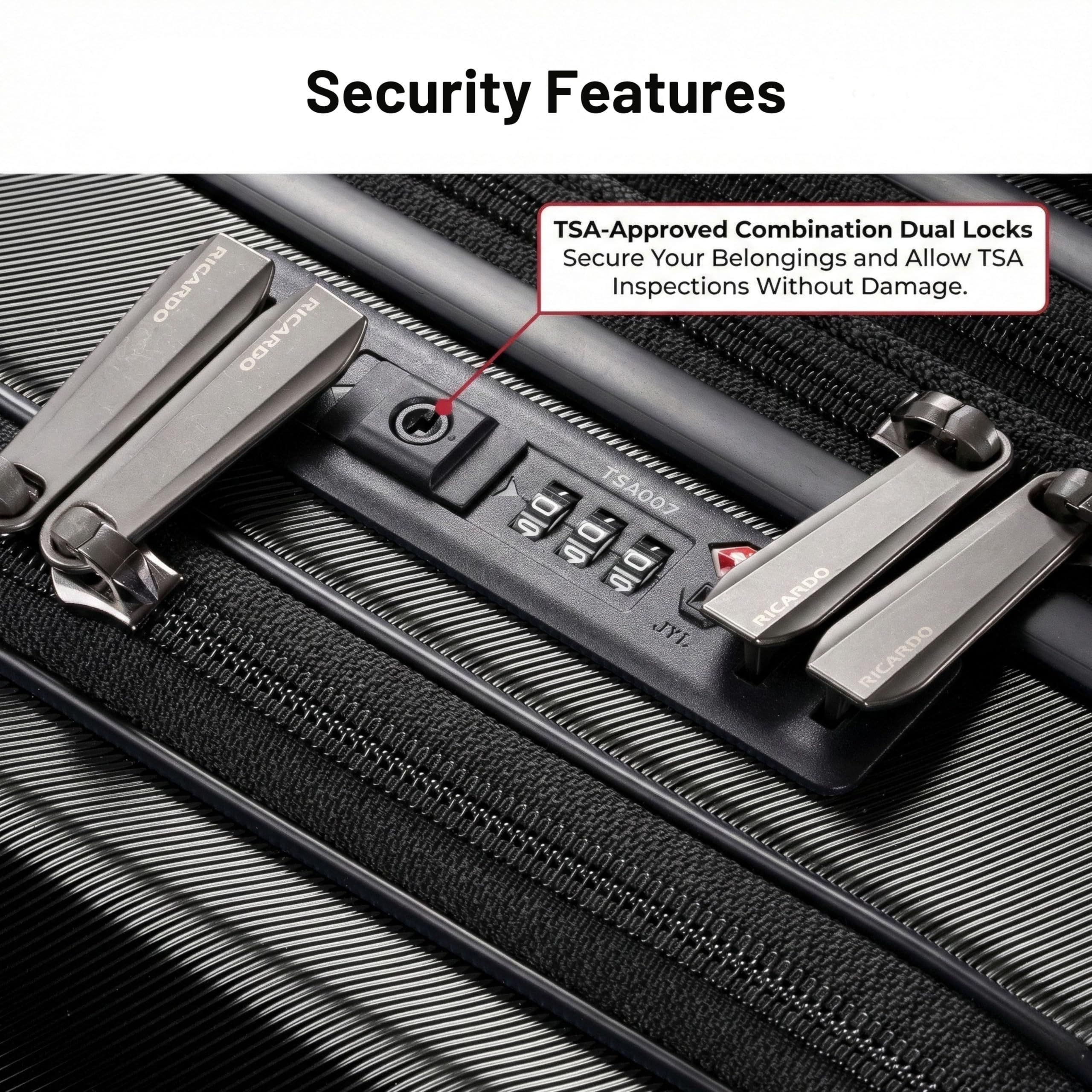 Ricardo Beverly Hills Brentwood Hardside 21" Expandable Front Open Carry-on Luggage, Alternate, color, Onyx