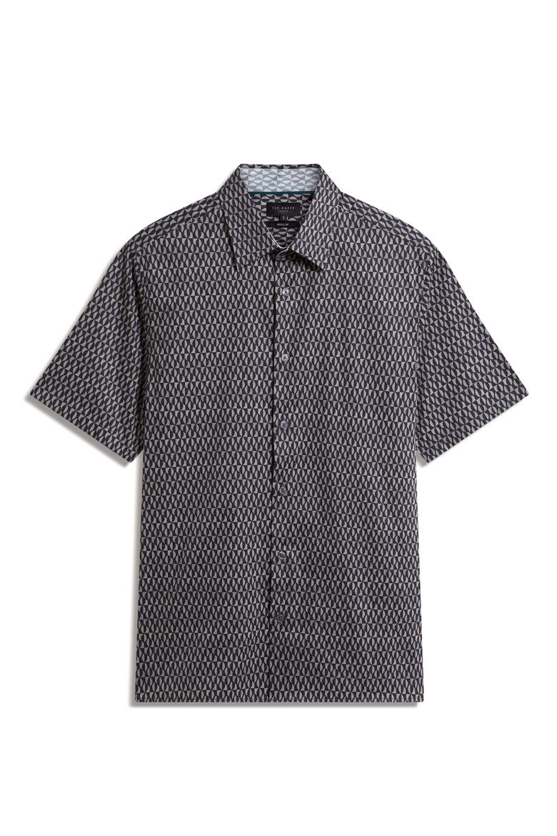 Cambay Regular Fit Button-Up Shirt, Alternate, color, NAVY
