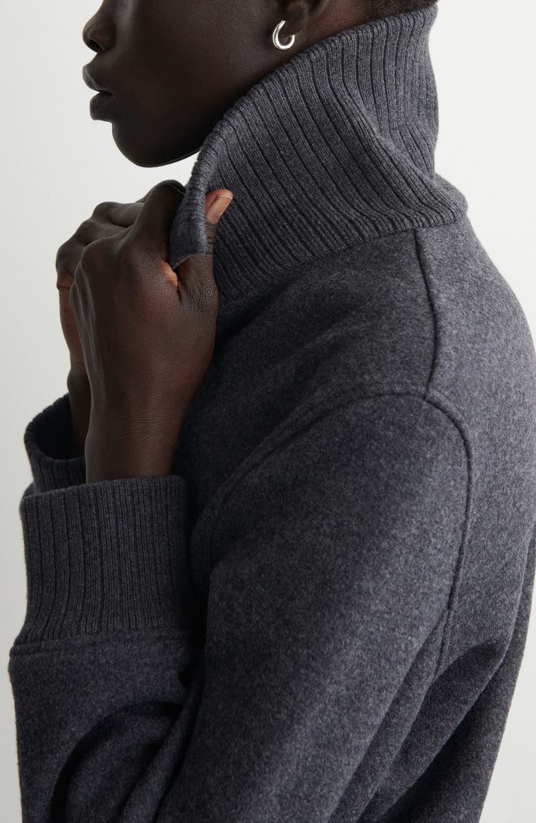 COS Wool Blend Bomber Jacket, Alternate, color, 