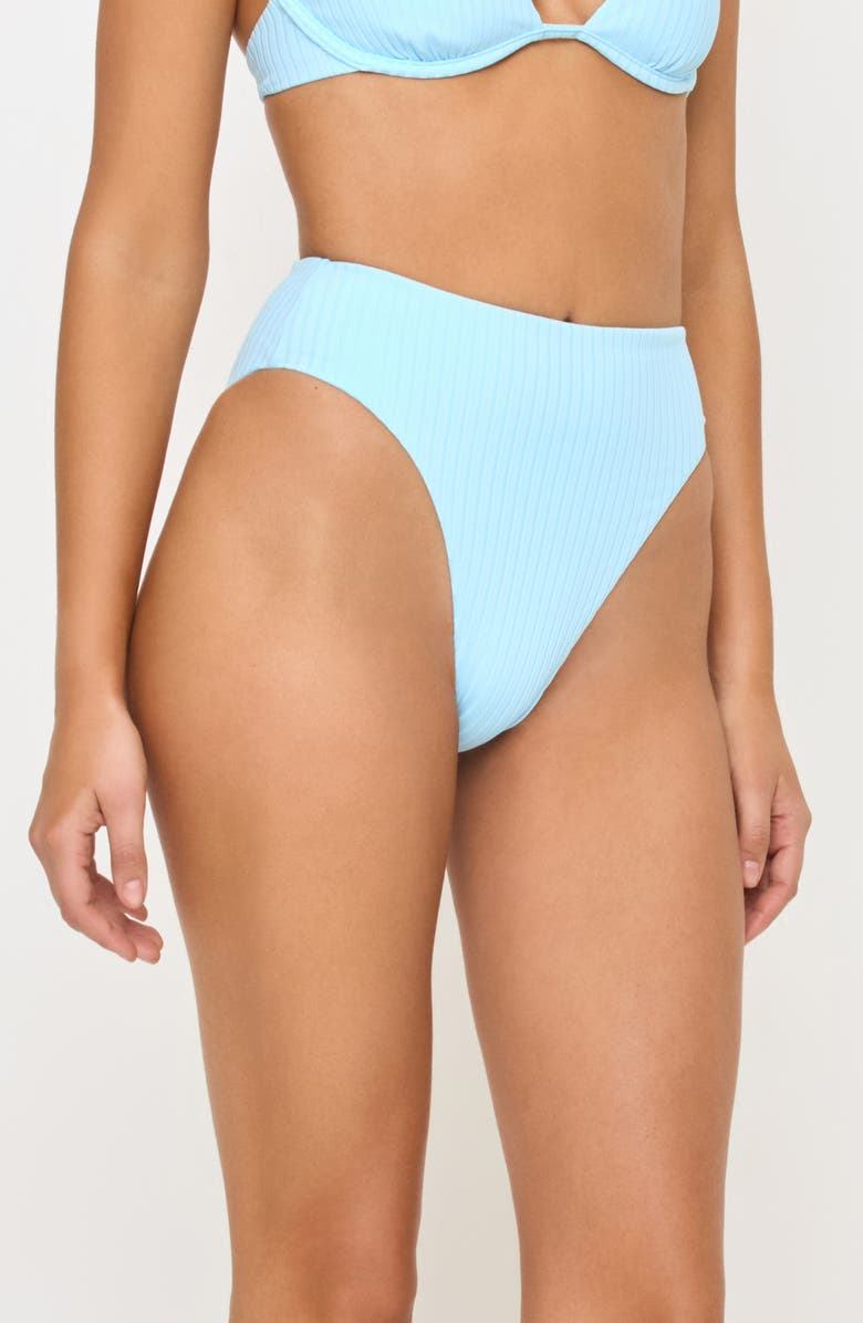 LSPACE Savannah High Waist Bikini Bottoms, Alternate, color, Tourmaline