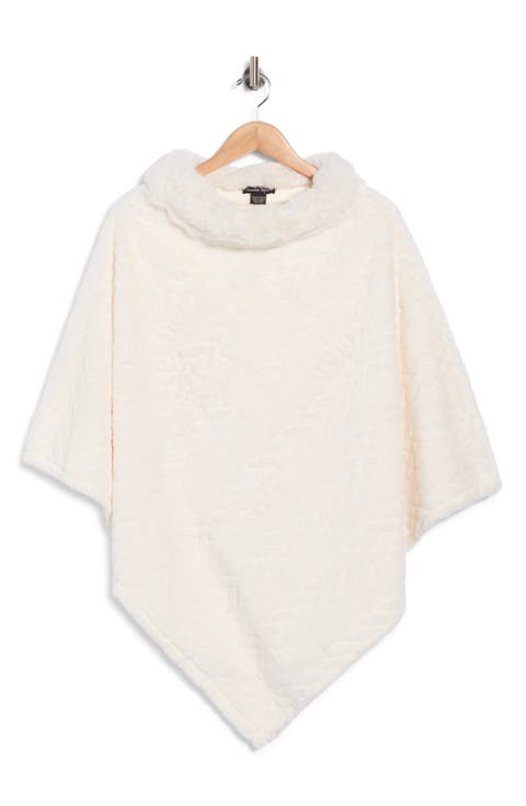 Open Knit Cowl Poncho