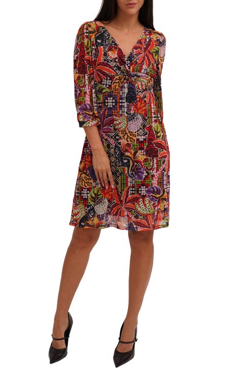 Mesh Twist Front Dress