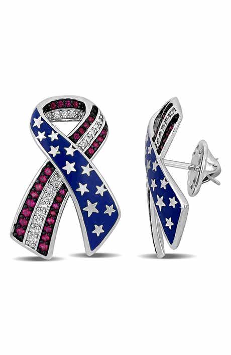 American Flag Ribbon Pin