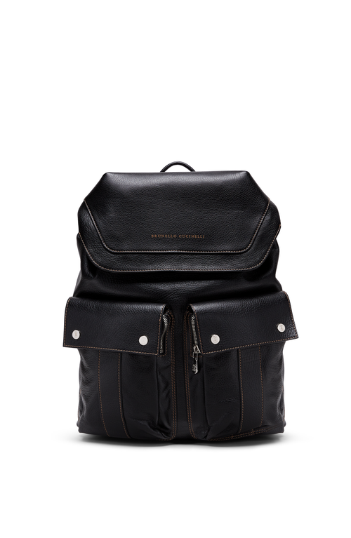 Brunello Cucinelli Leisure Backpack In Black