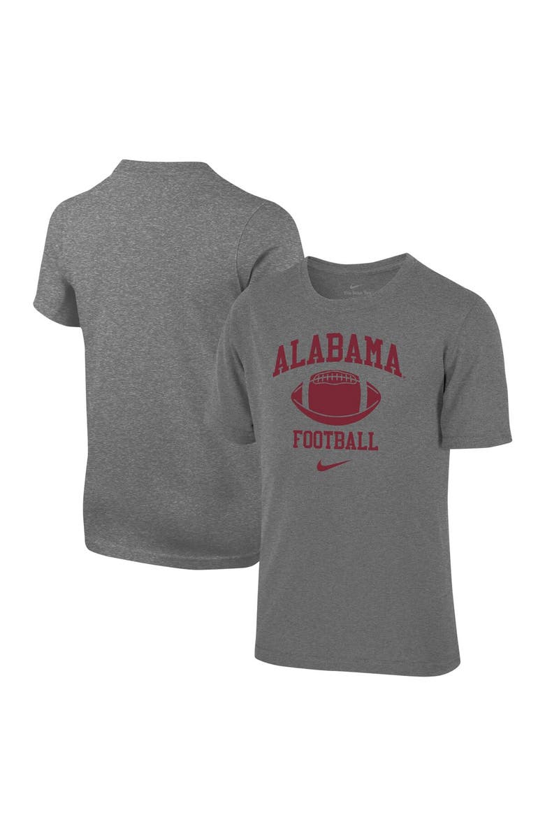Nike Youth Nike Heather Gray Alabama Crimson Tide Retro Lockup Legend Performance T-Shirt, Alternate, color, Heather Gray
