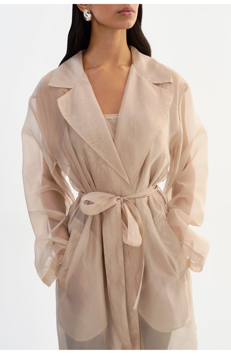 LAMARQUE Talise | Long Sheer Coat, Alternate, color, Beige