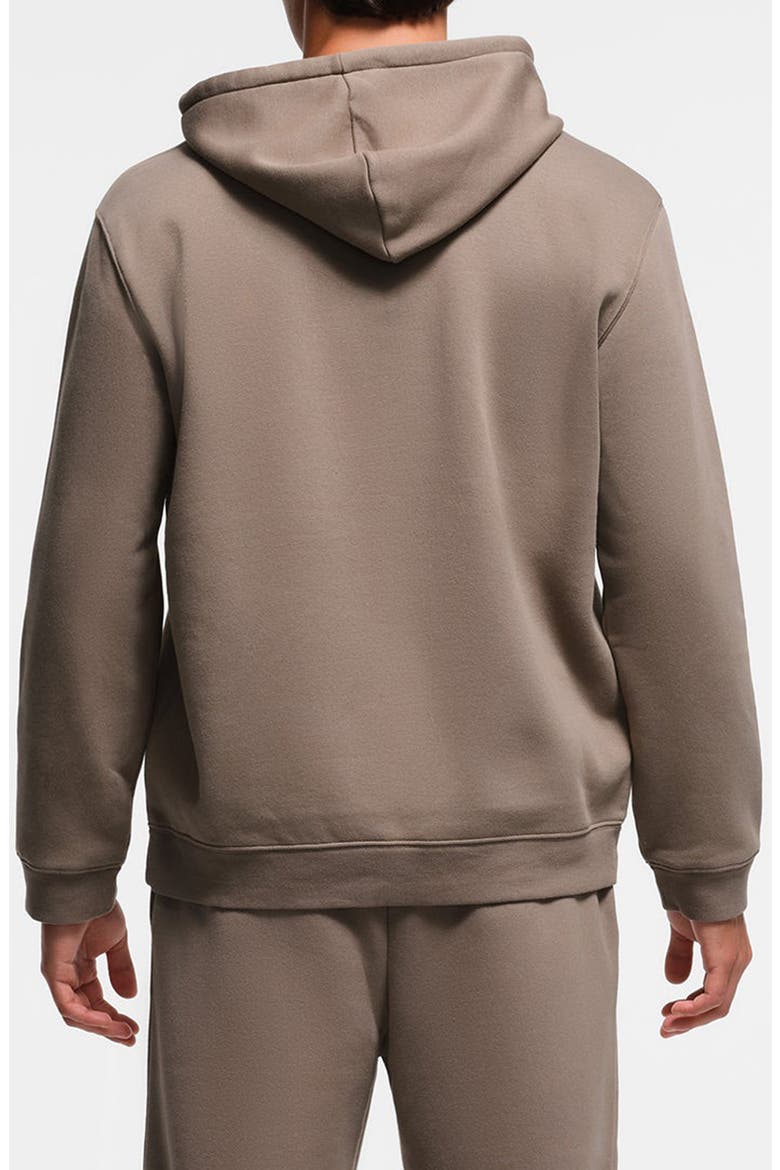 Cotton Blend Pullover Hoodie, Alternate, color, TRUFFLE