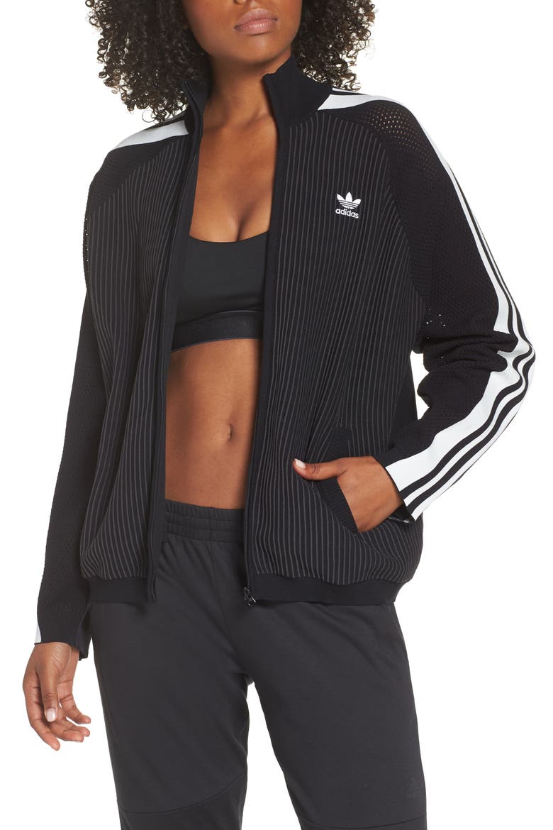 Adibreak Track Jacket, Main, color, BLACK