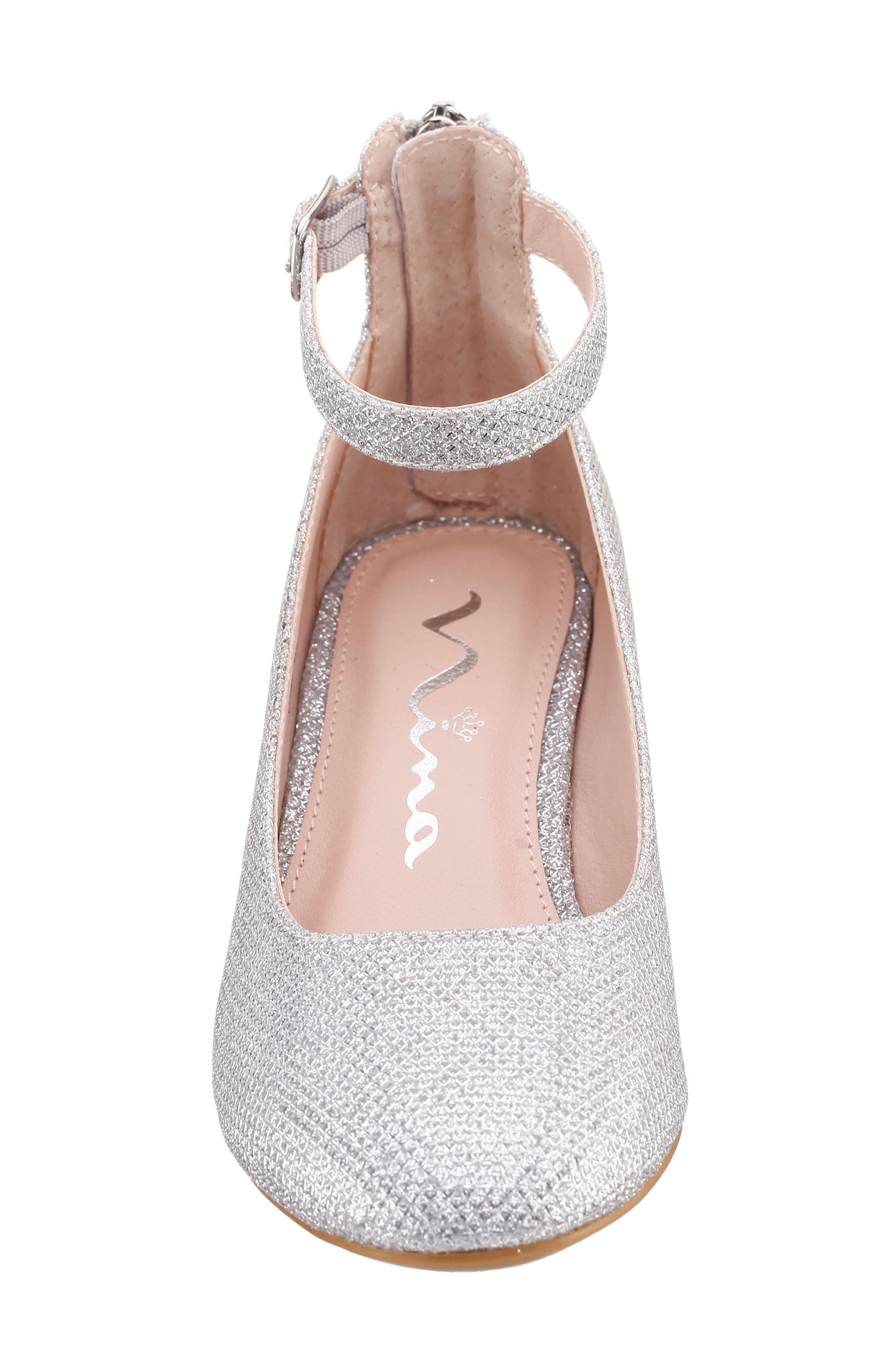 Lennie Dress Shoe, Alternate, color, SILVER SPARKLE FABRIC