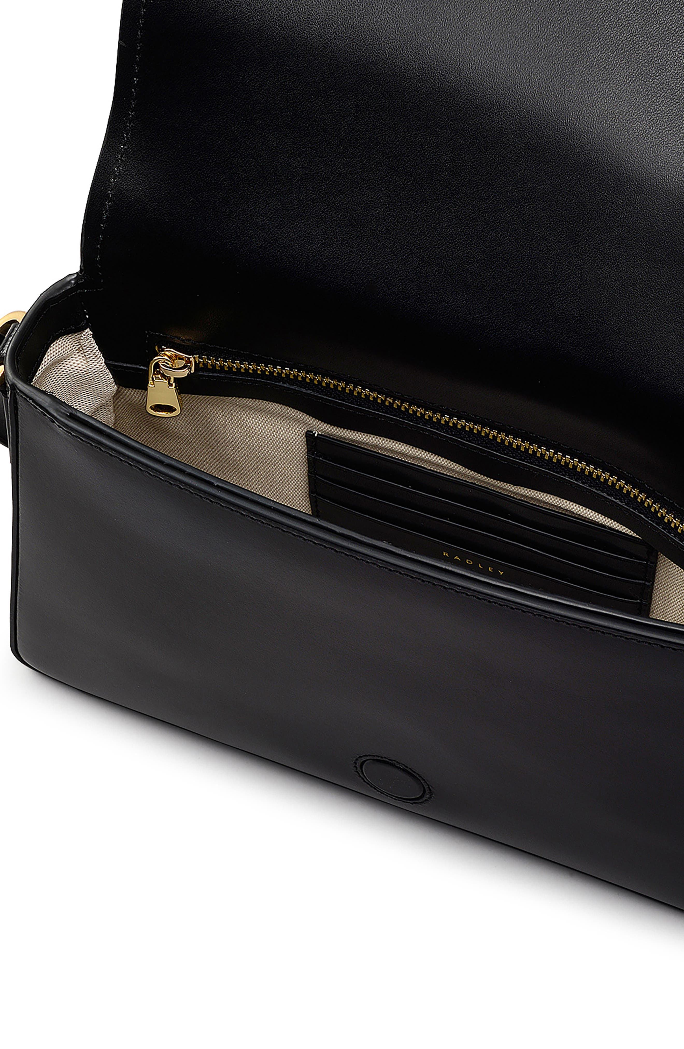 Radley Lexington Lane Medium Flap Crossbody Bag, Alternate, color, Black