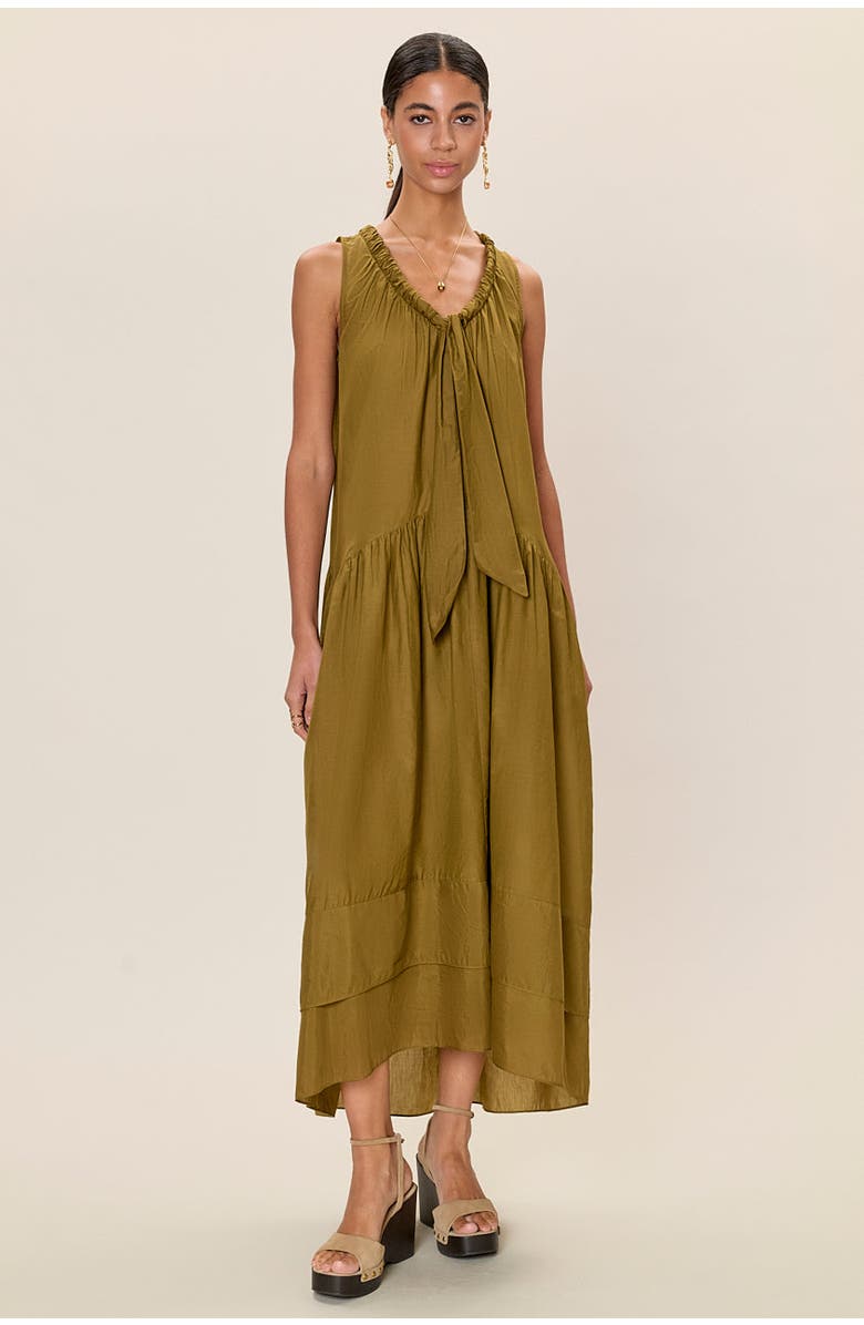 Rebecca Taylor Lilou Sleeveless Dress, Main, color, Leaf Green