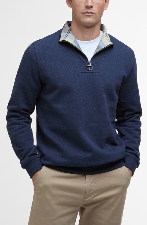 Nelson Cotton Half Zip Sweatshirt