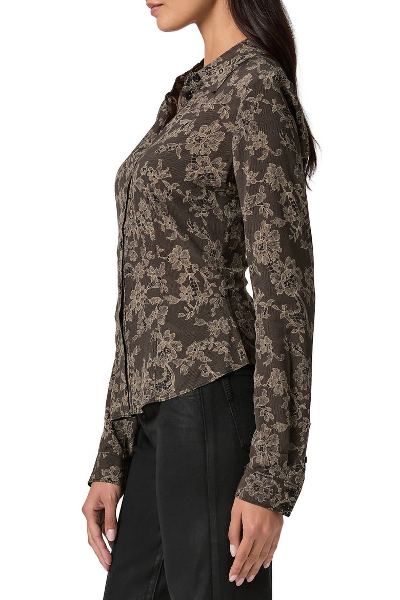 Desano Floral Lace Shirt, Alternate, color, BLACK MULTI