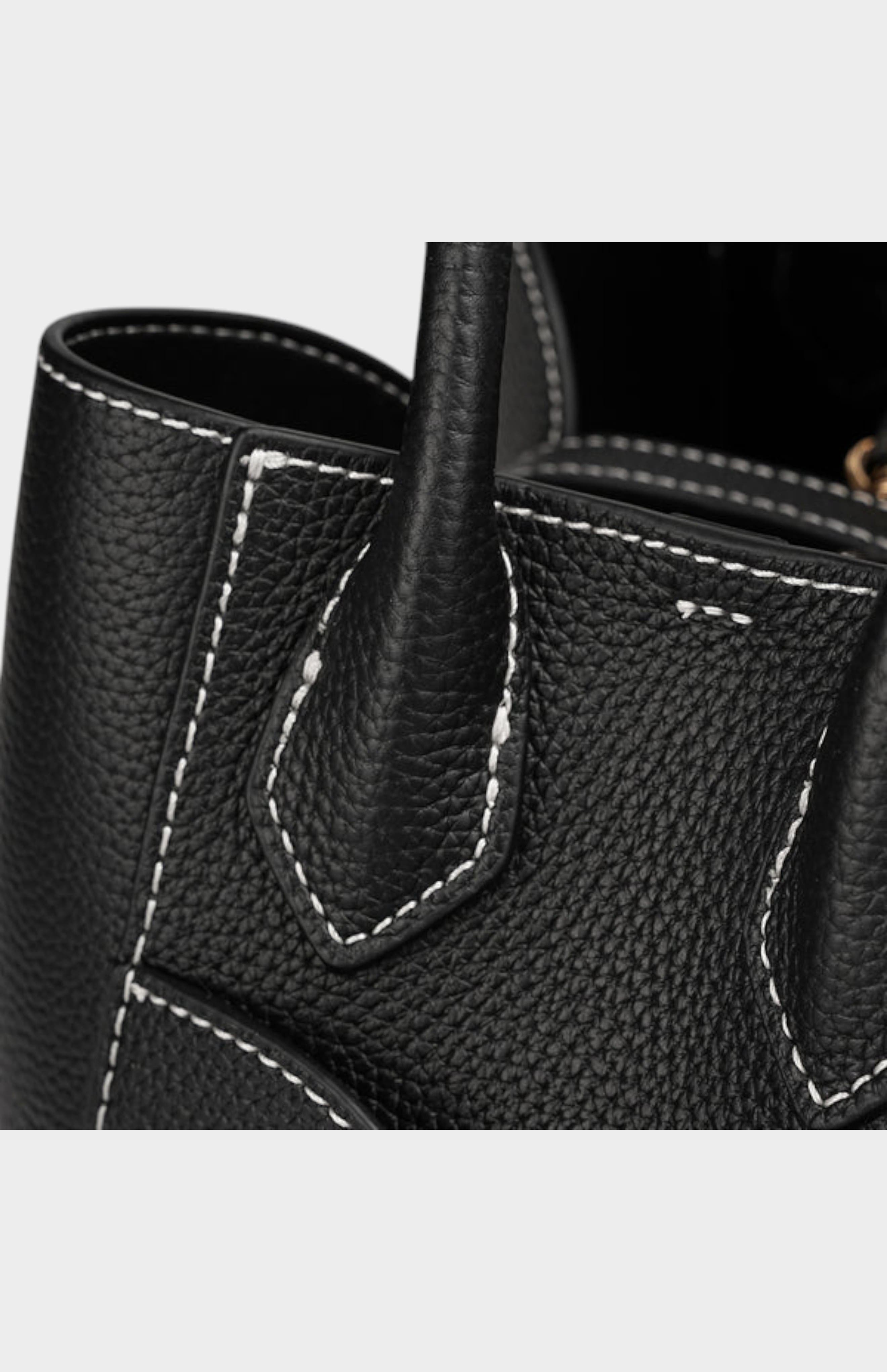 Cotswolds Genuine Pebble Leather Shoulder Bag, Alternate, color, Black