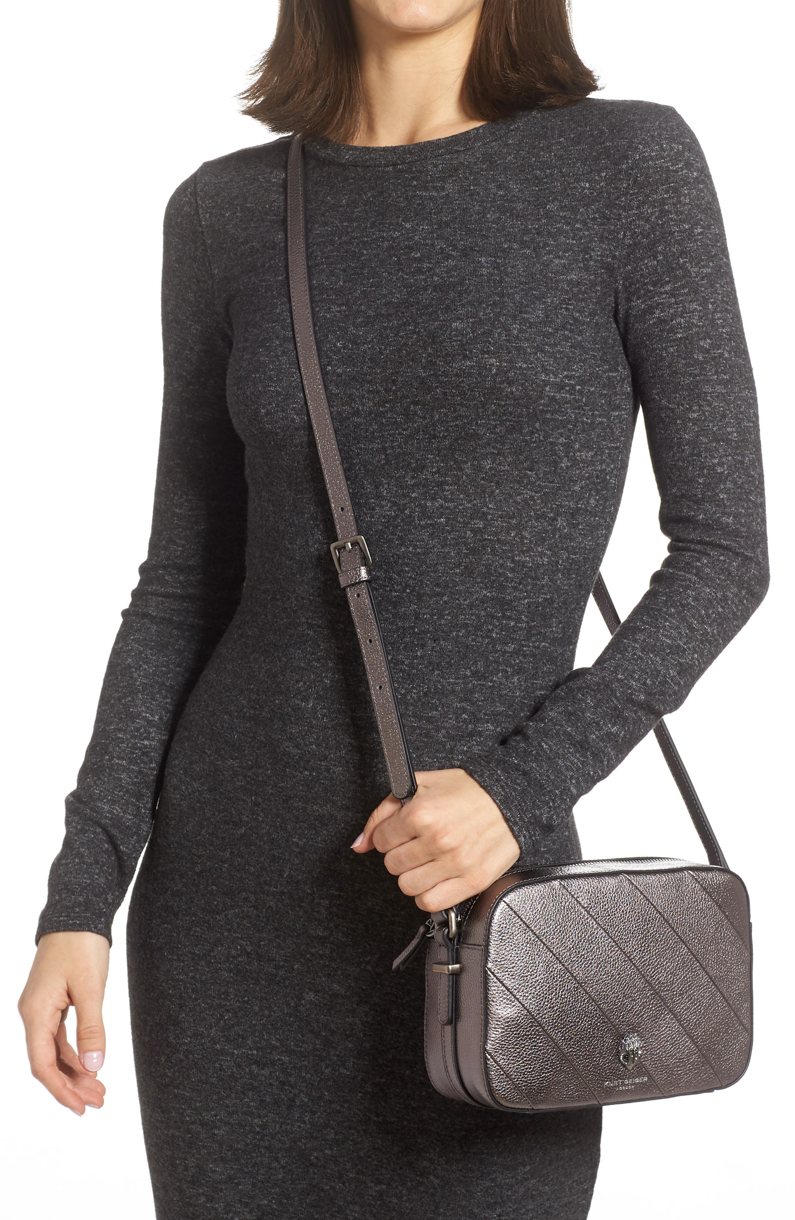 Kurt Geiger London Kensington Leather Crossbody Bag, Alternate, color, 