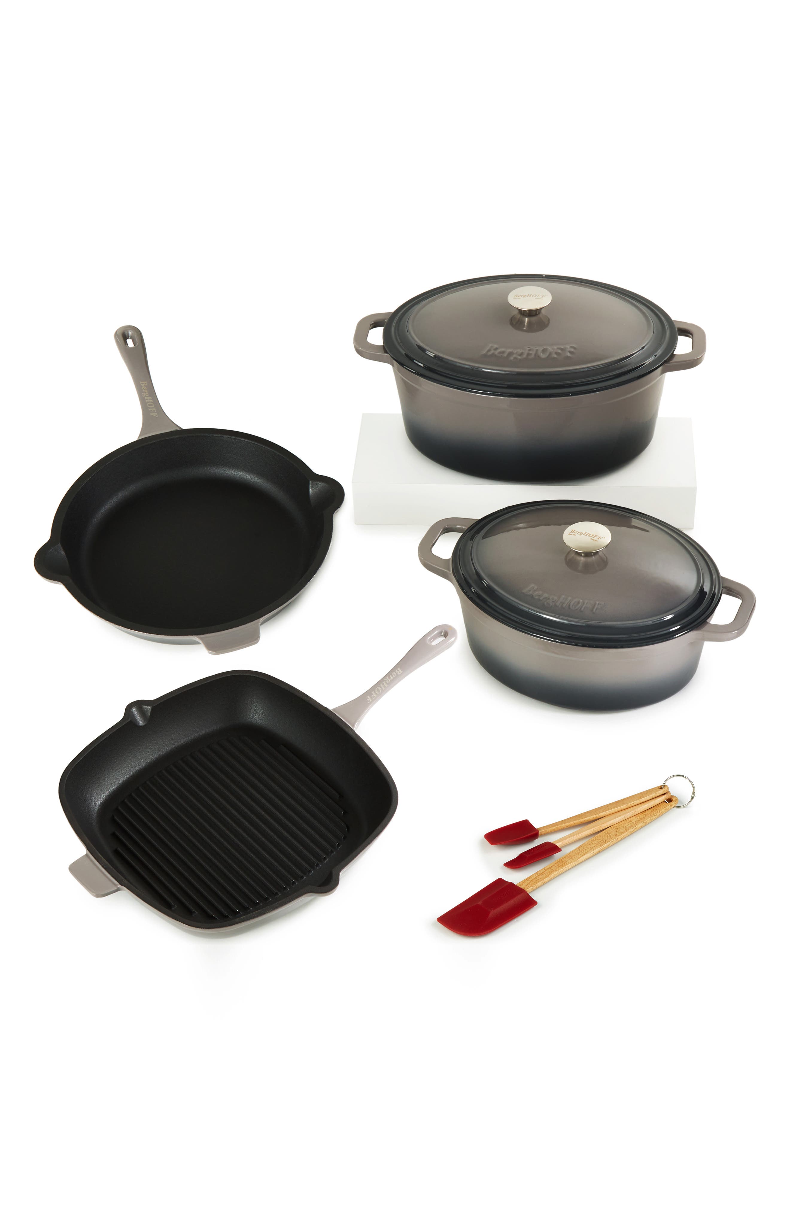 BergHOFF Neo Cast Iron 9-Piece Cookware Set