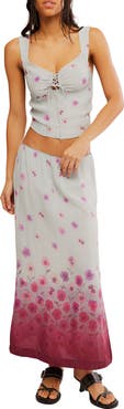 Free People Of the Season Floral Print Tank & Maxi Skirt Set