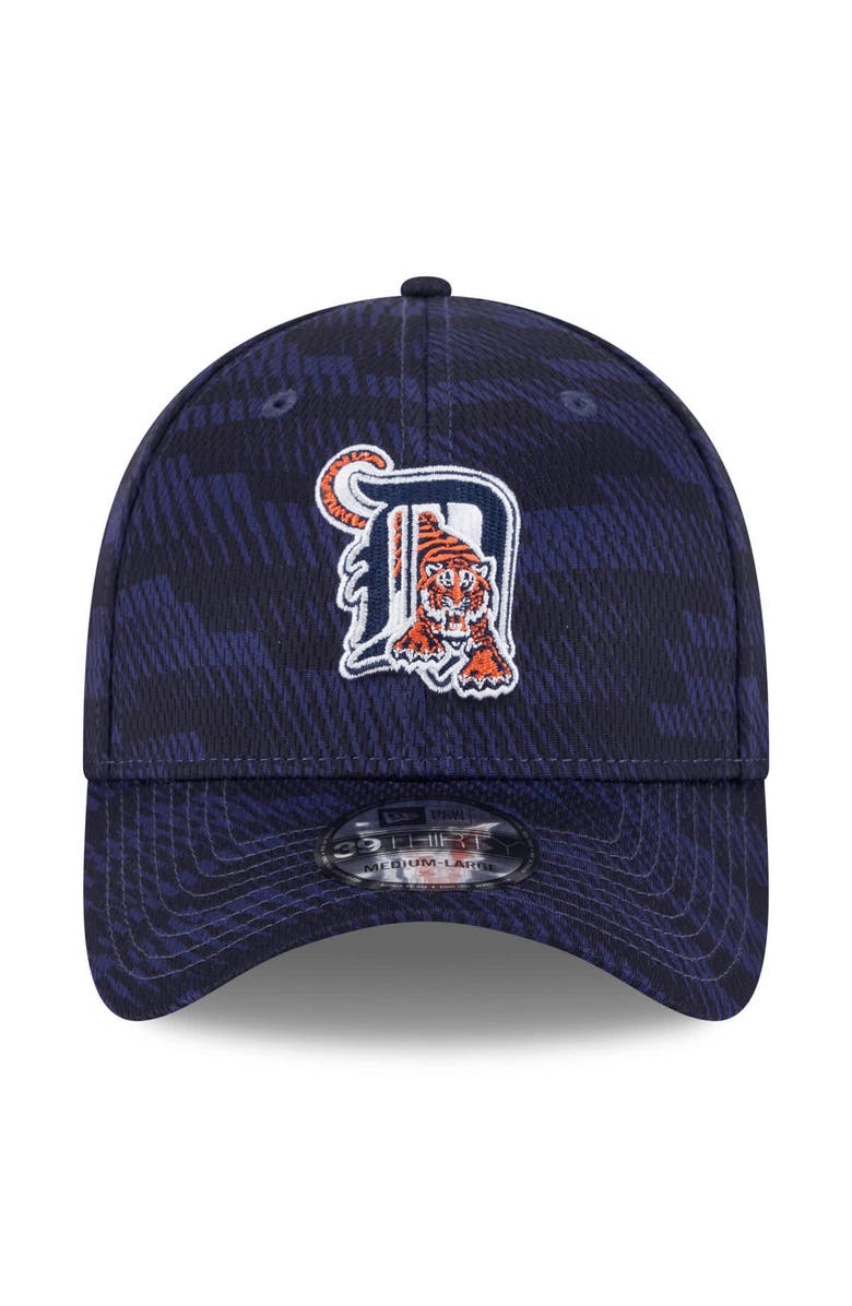New Era Men's New Era Navy Detroit Tigers 2025 MLB Clubhouse 39THIRTY Flex Hat, Alternate, color,