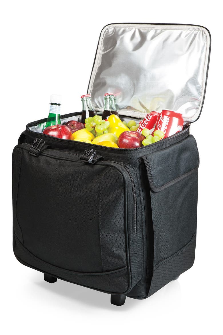 'Bodega' Rolling Cooler, Main, color, BLACK