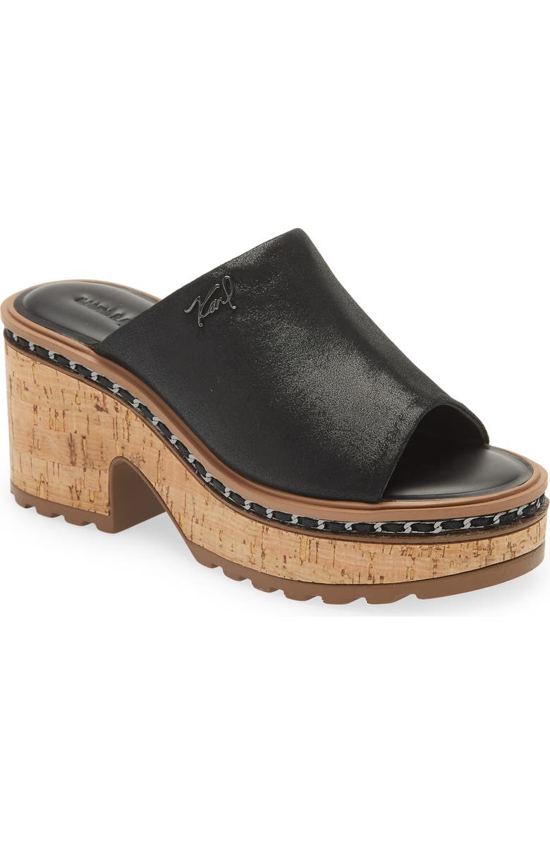 KARL LAGERFELD PARIS Clarina Platform Sandal, Main, color,