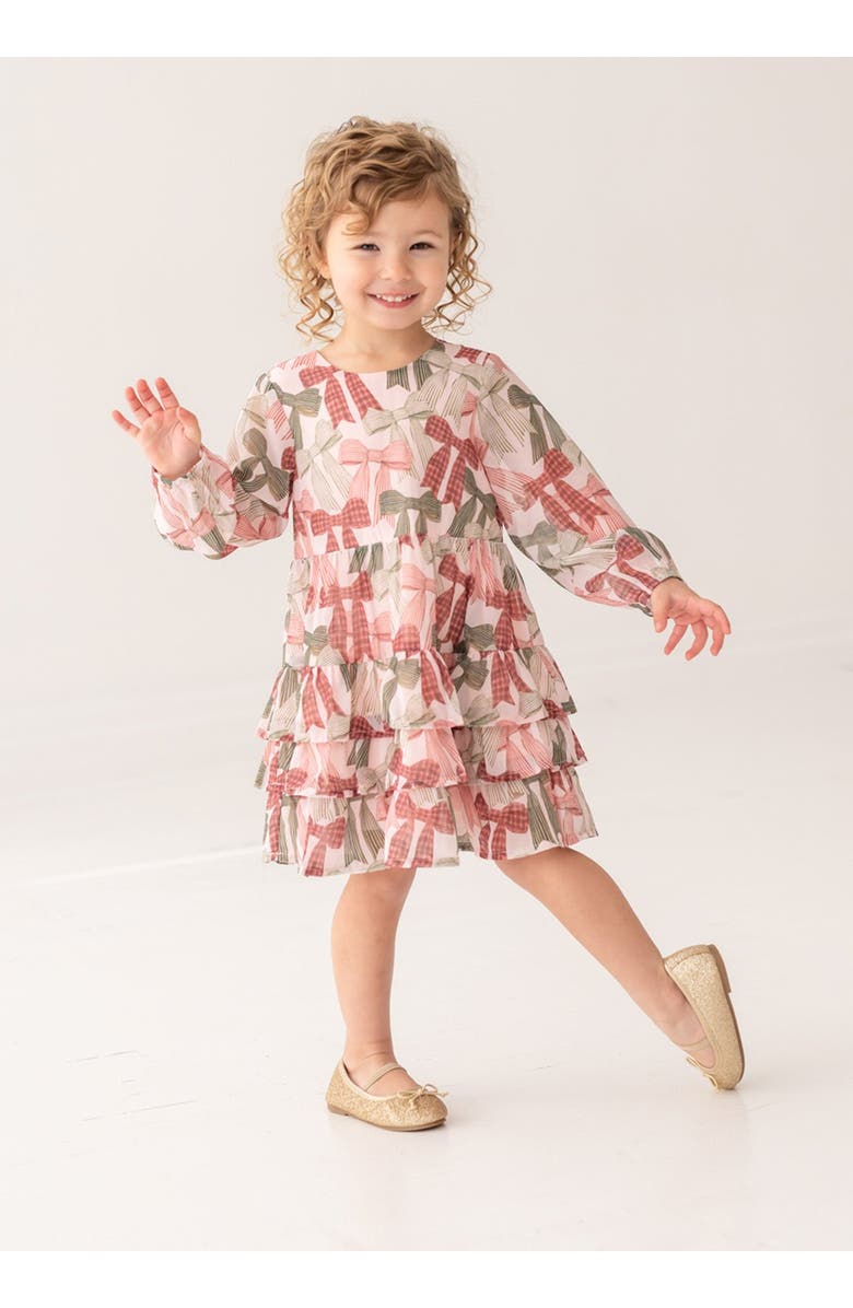 Mabel + Honey Bow-tiful Dress, Alternate, color, Red