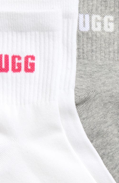 Ugg(r) Quinlin Assorted 2-pack Logo Quarter Socks