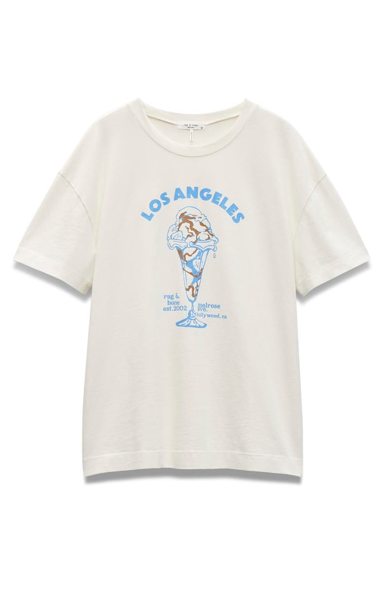 rag & bone Los Angeles Ice Cream Cotton Graphic T-Shirt, Alternate, color, Chalk