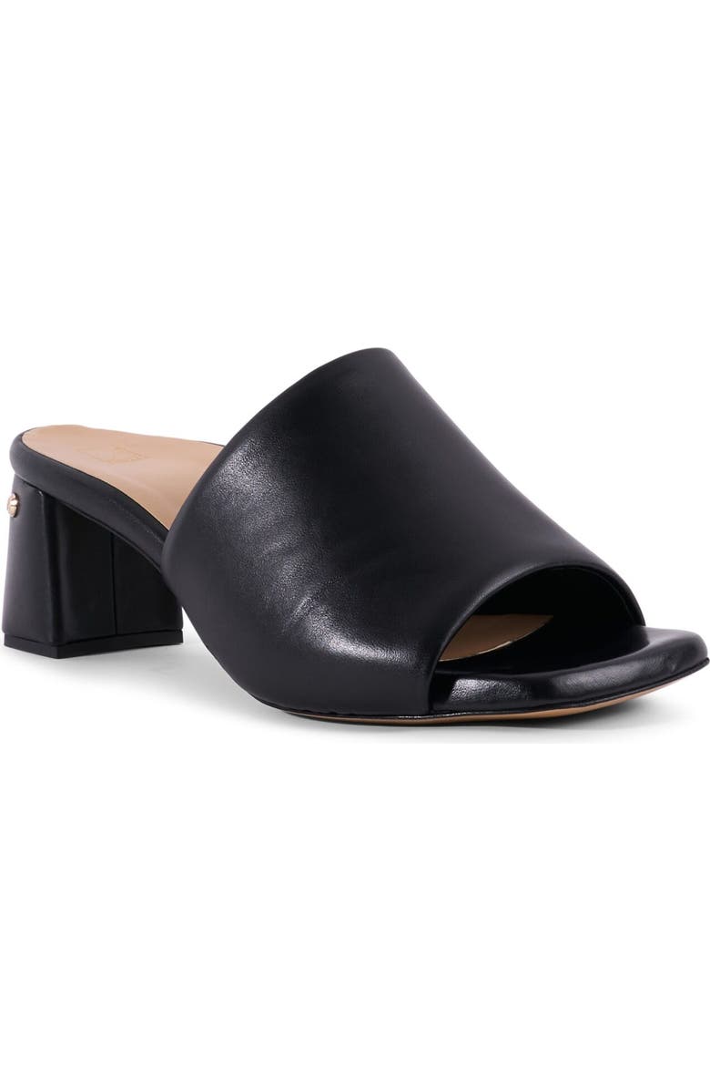 Stinaa.J Sarah Orthopedic Mule Sandal, Main, color, Black Leather