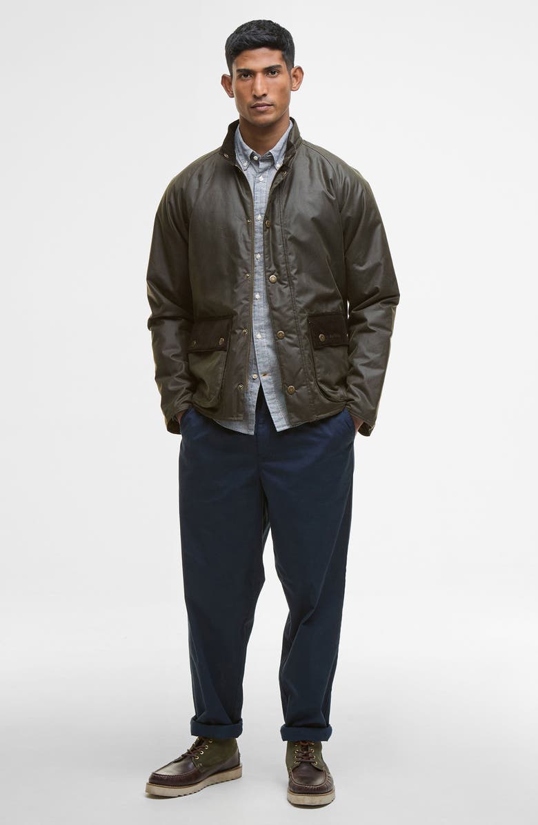 Barbour Cordhill Waxed Cotton Jacket, Alternate, color, Archive Olive